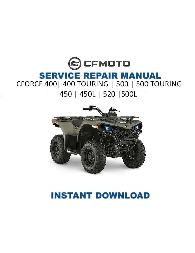 CFMOTO CFORCE 400 500 450 520 Service Repair Manual PDF service repair manual cover