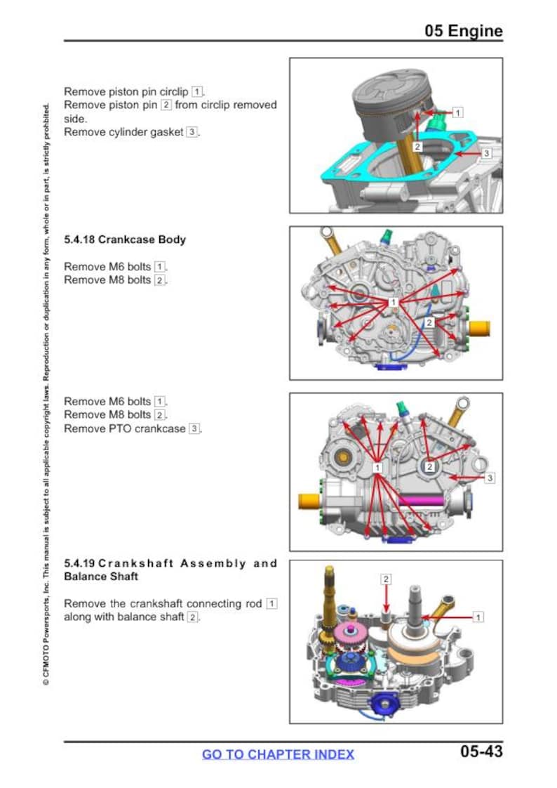 CFMOTO CFORCE 400 500 450 520 Service Repair Manual service manual preview page 6