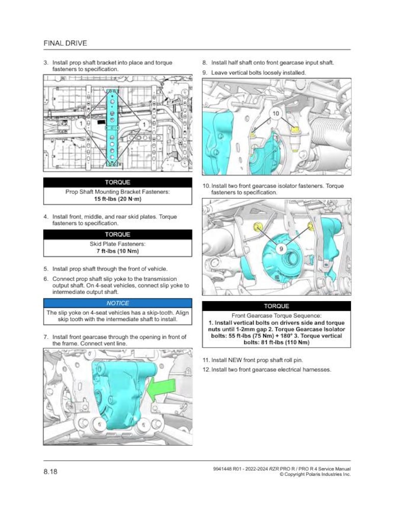 Polaris RZR Pro R Service Manual service manual preview page 11