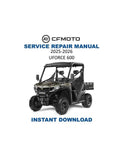 CFMOTO UFORCE 600 Service Repair Manual PDF service repair manual cover