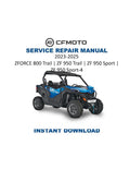CFMOTO ZFORCE 800 Trail Service Repair Manual PDF service repair manual cover