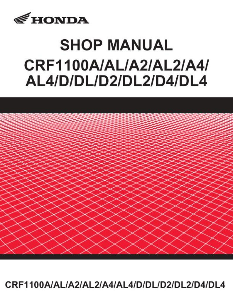 Honda Africa Twin CRF1100 Service Manual service manual preview page 2