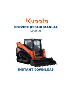 Kubota SVL95 2S Compact Track Loader Service Manual PDF service repair manual cover
