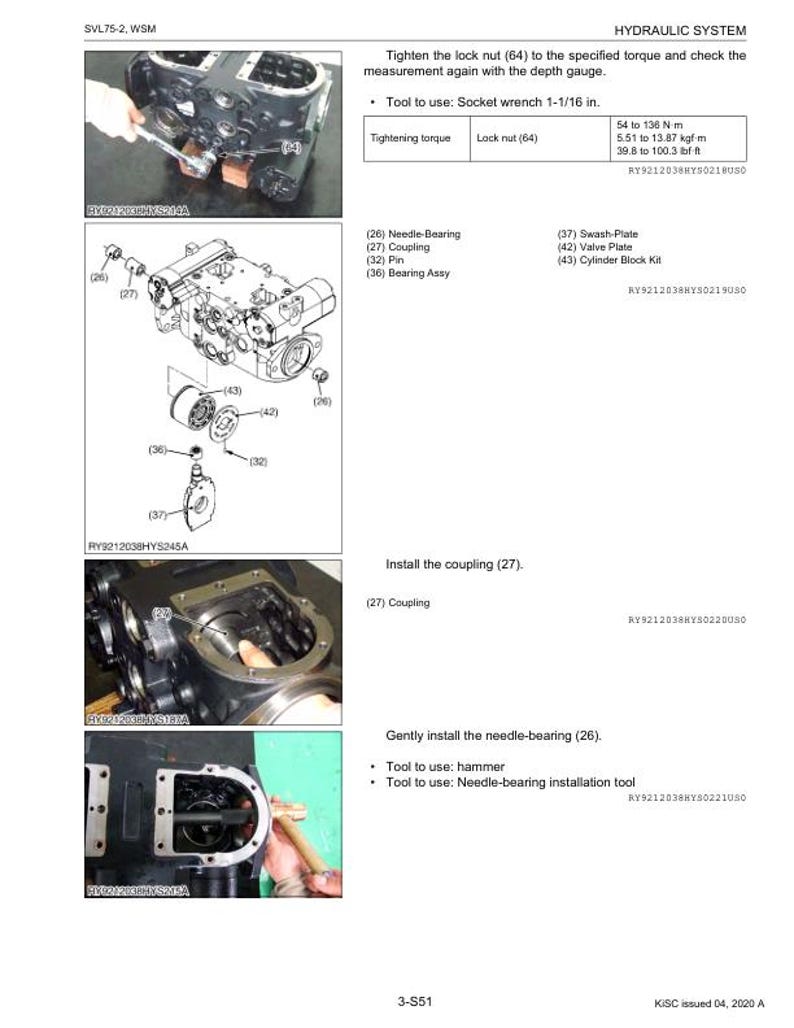 Kubota SVL75 2 Compact Track Loader Service Manual service manual preview page 7