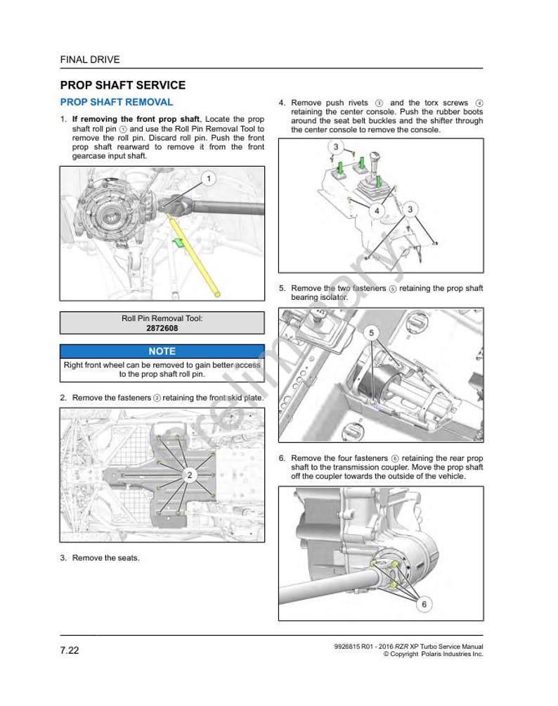 2016-2020 Polaris RZR XP Turbo Service Manual service manual preview page 8