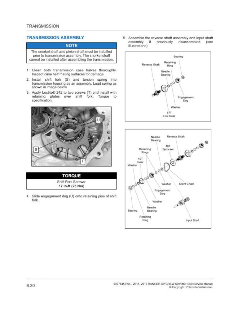 Polaris Ranger XP & Crew 570 900 1000 Service Manual service manual preview page 7