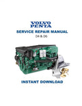 Volvo Penta D4 D6 Diesel Engine Service Repair Manual PDF service repair manual cover