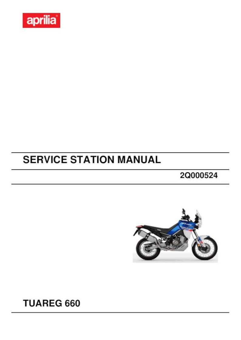 Aprilia Tuareg 660 Service Manual service manual preview page 2