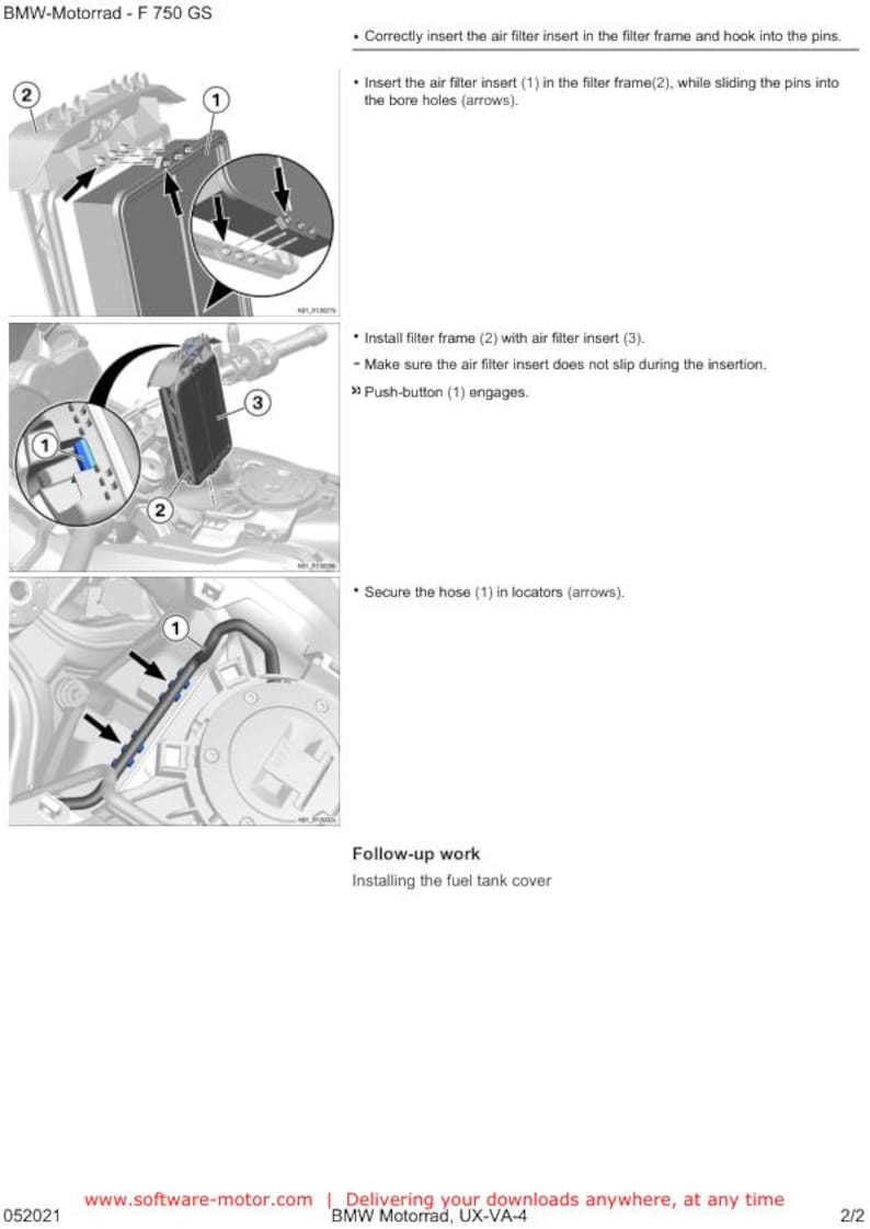 BMW F750 GS K80 Service Manual service manual preview page 5