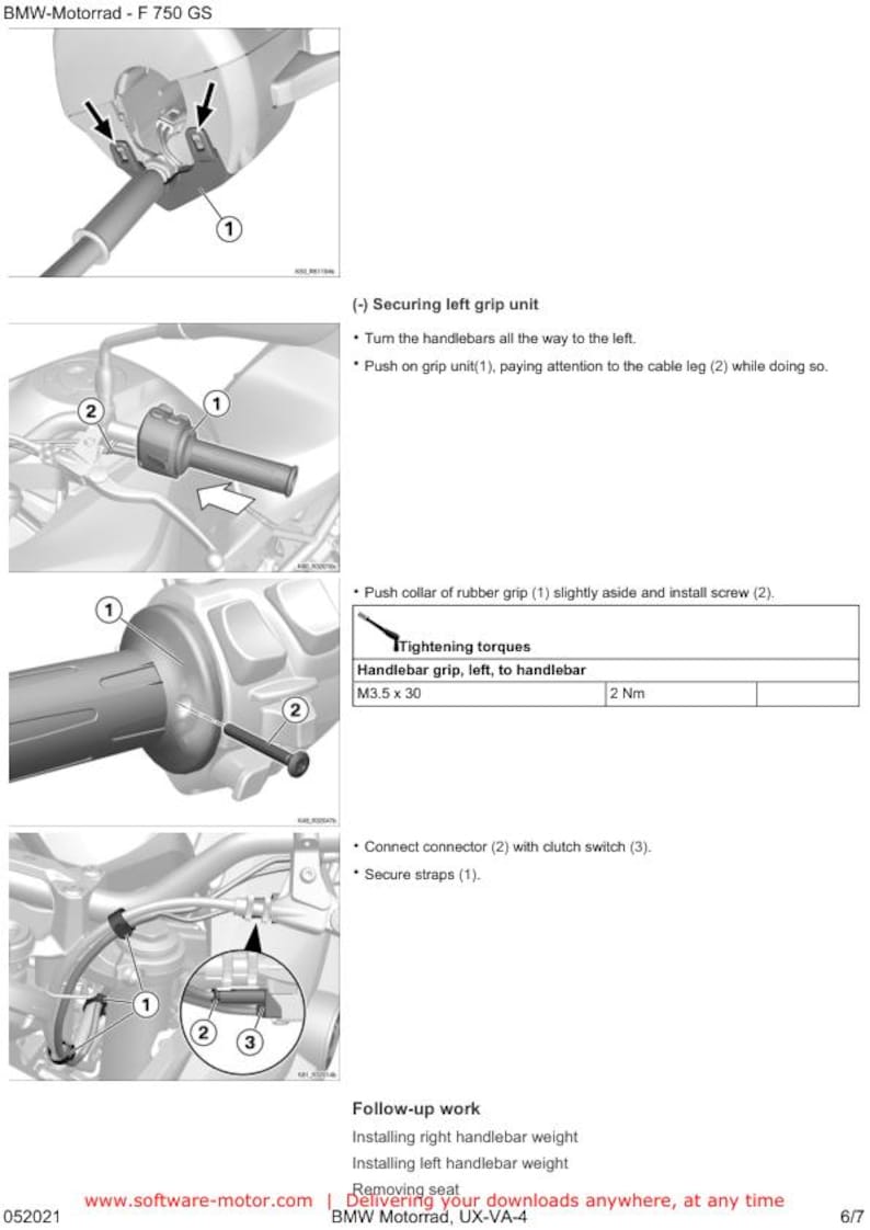 BMW F750 GS K80 Service Manual service manual preview page 10