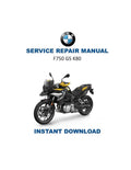 BMW F750 GS K80 Service Manual PDF service repair manual cover