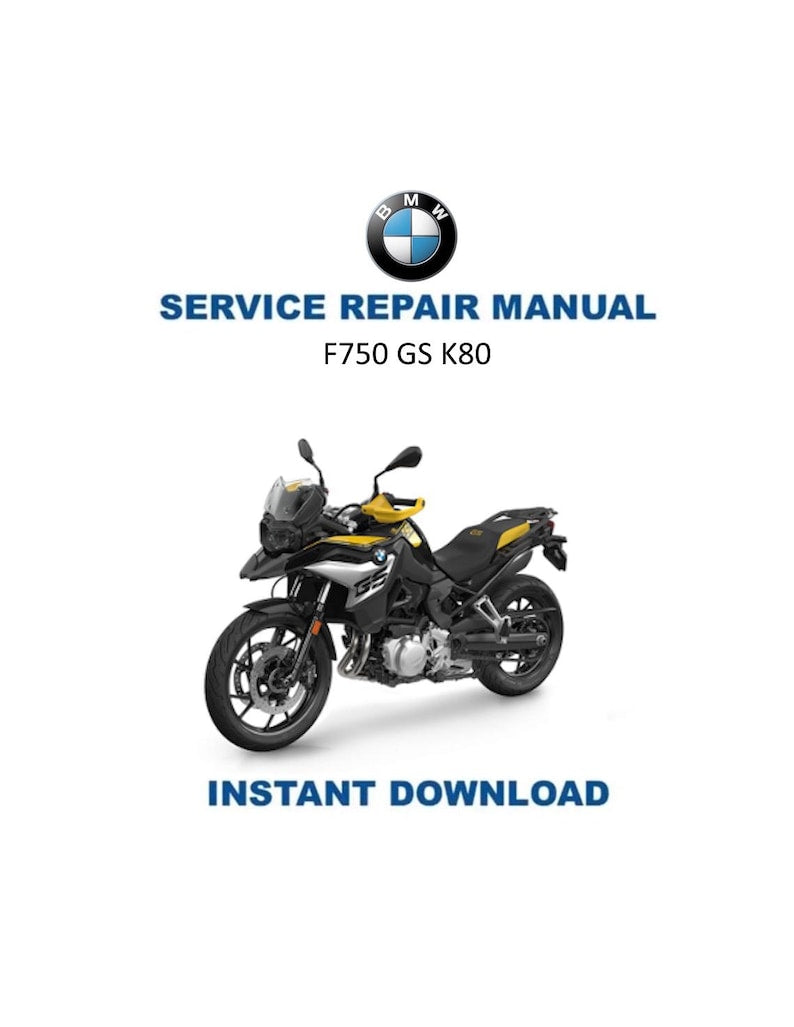BMW F750 GS K80 Service Manual PDF service repair manual cover