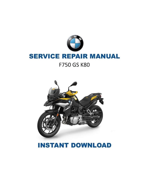 BMW F750 GS K80 Service Manual PDF service repair manual cover