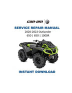 Can Am Outlander 650 850 1000R Service Manual PDF service repair manual cover