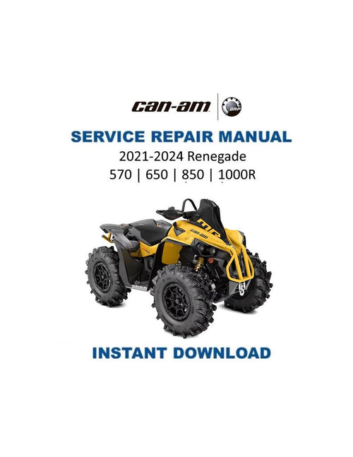 Can Am Renegade 570 650 850 1000R Service Manual PDF service repair manual cover