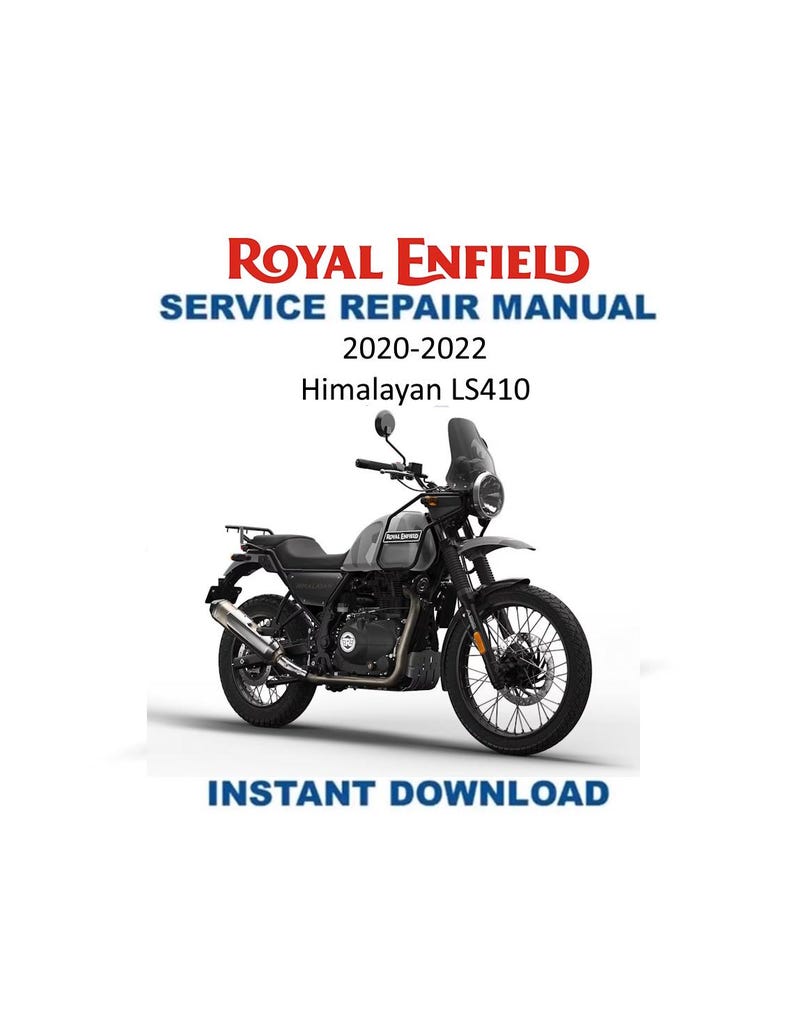 Royal Enfield Himalayan LS410 Service Manual PDF service repair manual cover