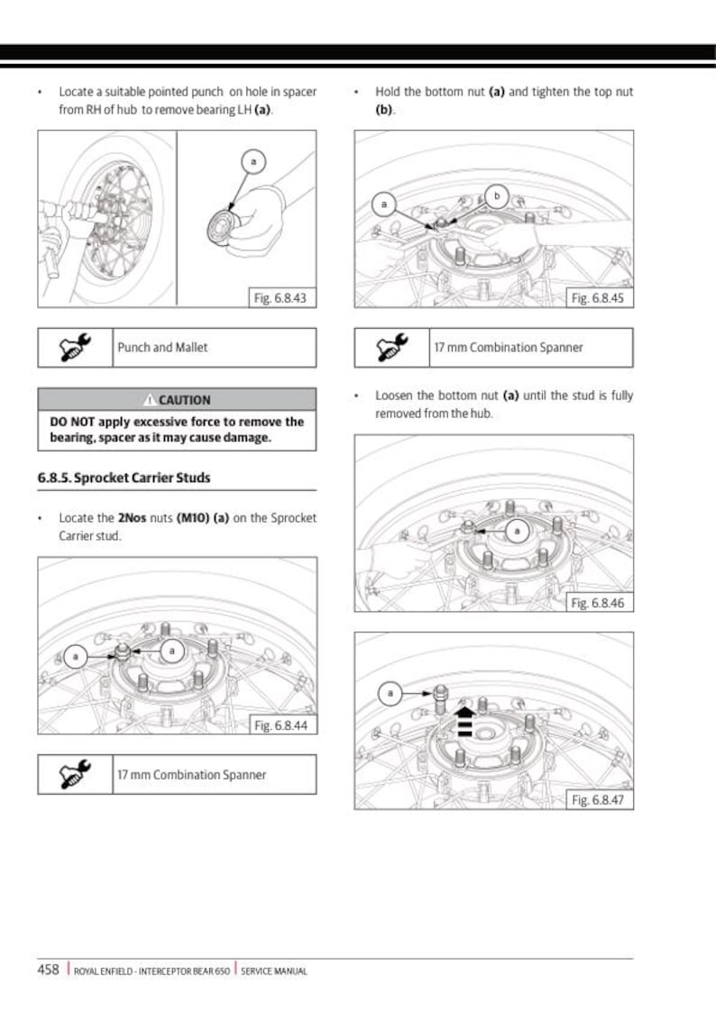 Royal Enfield Interceptor Bear 650 Service Manual service manual preview page 8