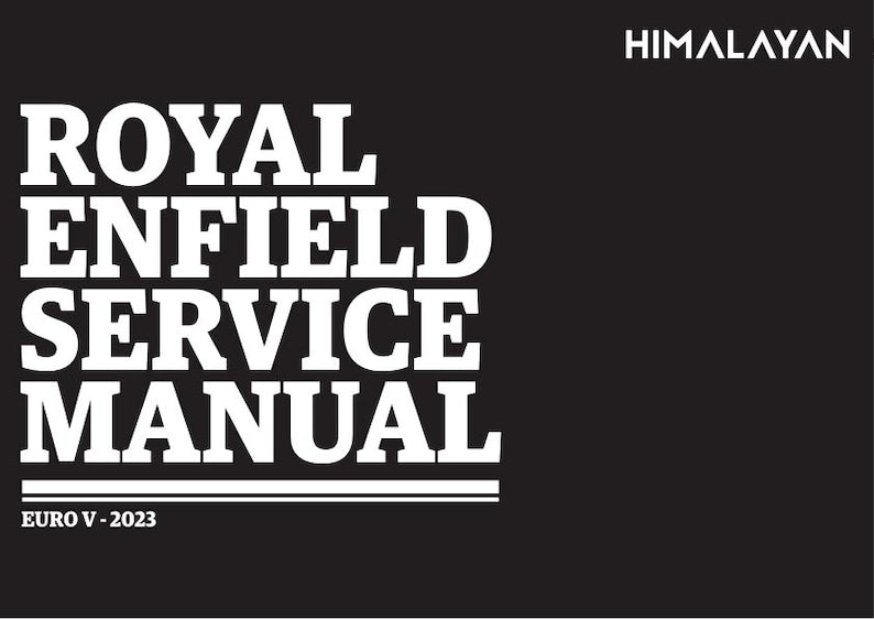 Royal Enfield Himalayan 450 Service Manual service manual preview page 2