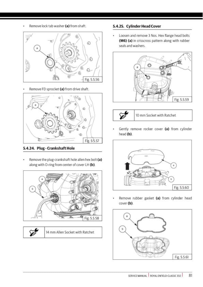Royal Enfield Classic 350 Service Manual service manual preview page 4