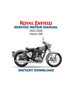 Royal Enfield Classic 350 Service Manual PDF service repair manual cover
