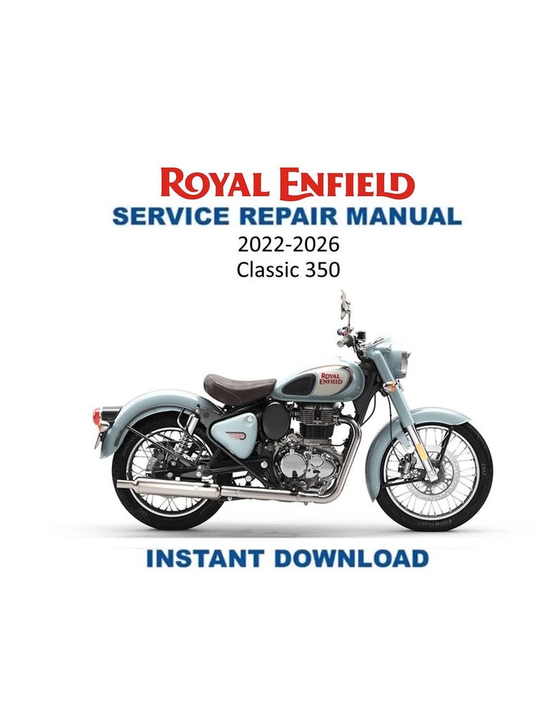 Royal Enfield Classic 350 Service Manual PDF service repair manual cover