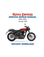 Royal Enfield Hunter 350 Service Manual PDF service repair manual cover