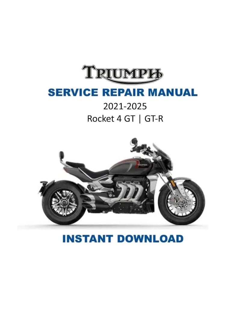 Triumph Rocket 3 GT/R Service Manual PDF service repair manual cover