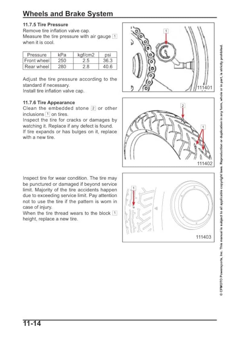 CFMOTO 700 CL-X Sport Service Manual service manual preview page 7
