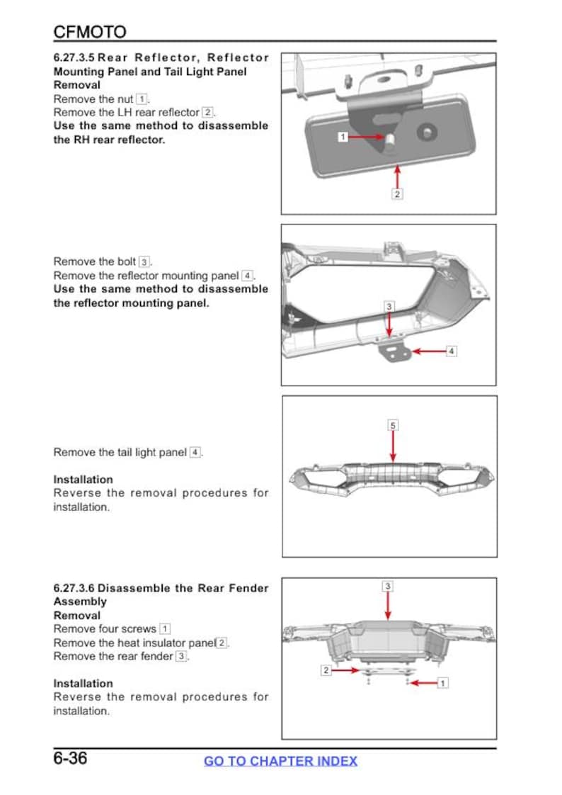 CFMOTO CFORCE 800 850 1000 Service Repair Manual service manual preview page 7