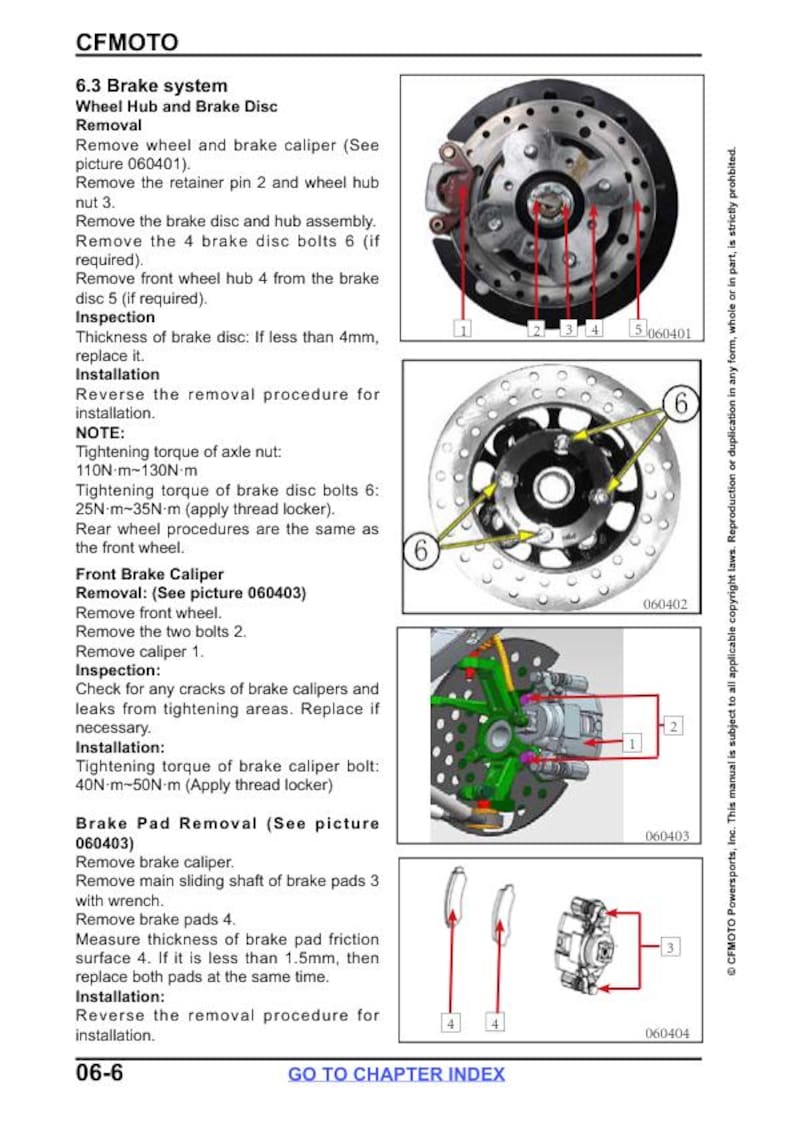 CFMOTO CFORCE 1000 Service Repair Manual service manual preview page 10