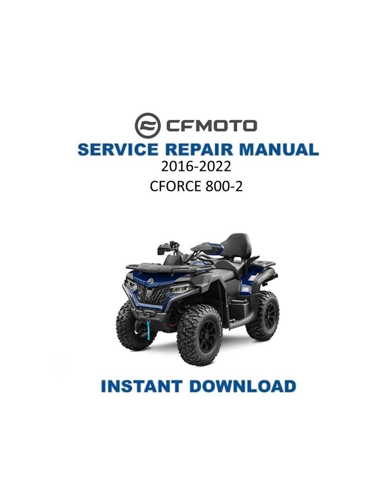 CFMOTO CFORCE CF800-2 Service Repair Manual PDF service repair manual cover