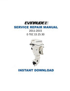 Evinrude ETEC 15 25 30 HP Service Manual PDF service repair manual cover