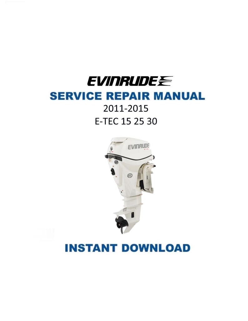 Evinrude ETEC 15 25 30 HP Service Manual PDF service repair manual cover