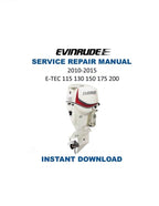 Evinrude ETEC 115 130 150 175 200 Service Manual PDF service repair manual cover