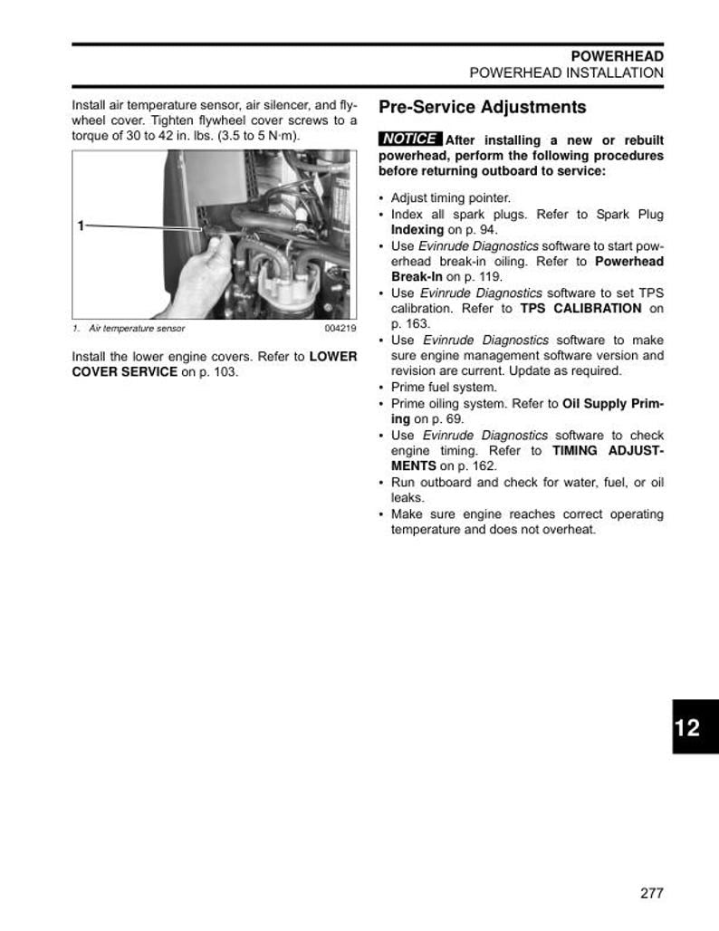 Evinrude ETEC 200 225 250 300 Service Manual service manual preview page 7