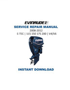 Evinrude E-TEC 115 150 175 200 Service Manual PDF service repair manual cover
