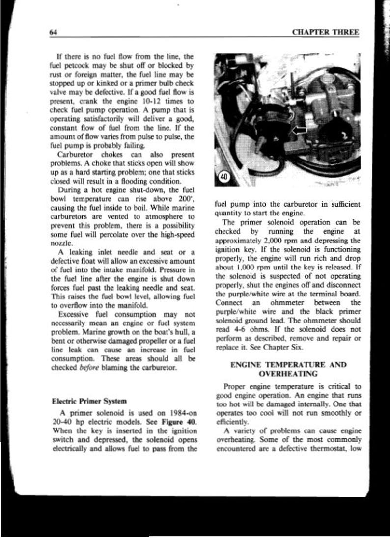 Johnson Evinrude 2-40 HP Service Manual service manual preview page 4