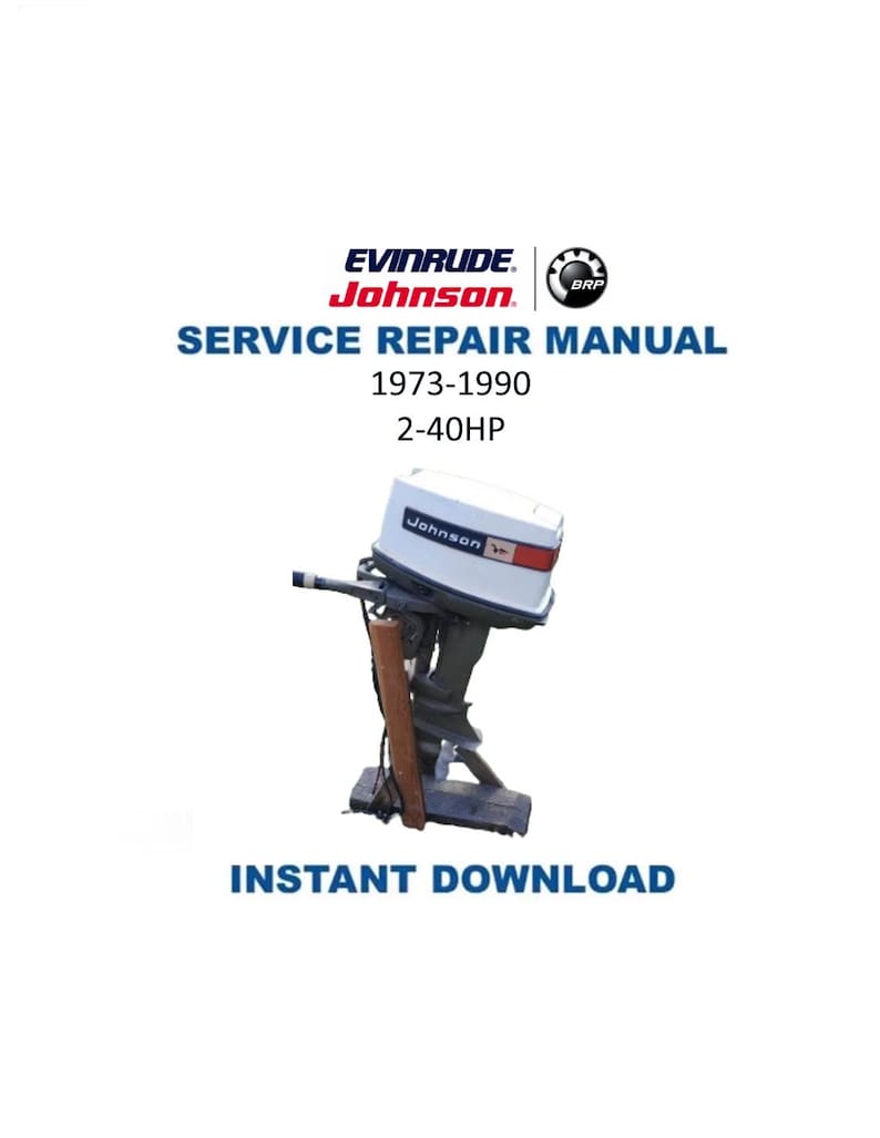 Johnson Evinrude 2-40 HP Service Manual PDF service repair manual cover
