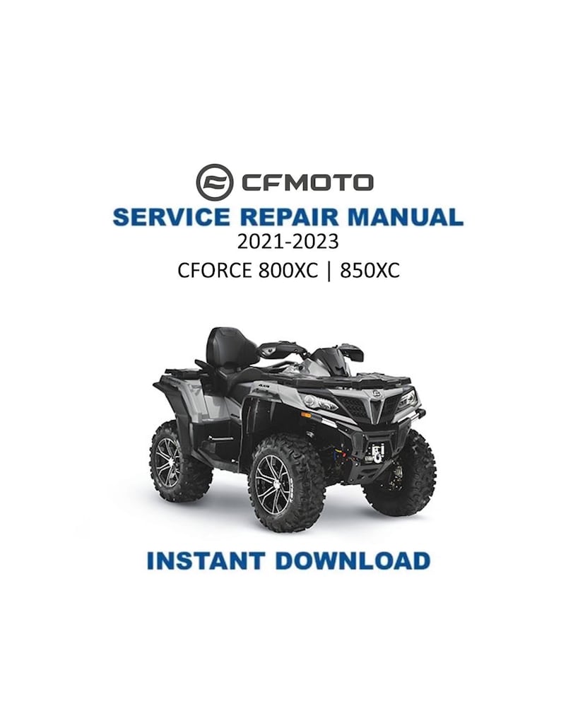 CFMOTO CFORCE 800XC 850XC Service Repair Manual PDF service repair manual cover