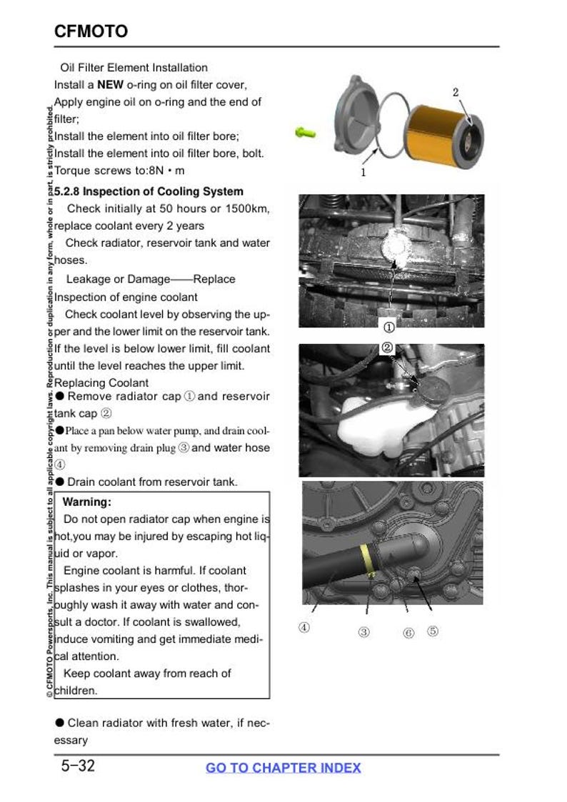 CFMOTO CFORCE 500S Service Repair Manual service manual preview page 7