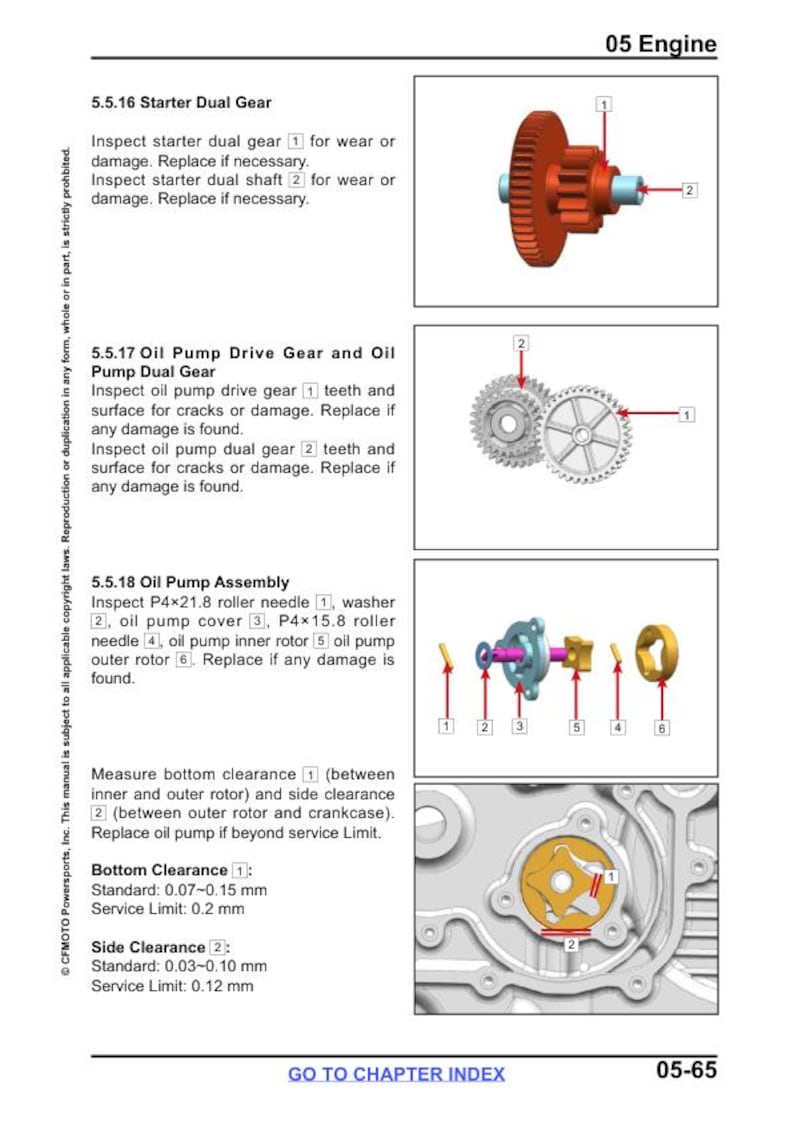 CFMOTO CFORCE 400 500 450 520 Service Repair Manual service manual preview page 7