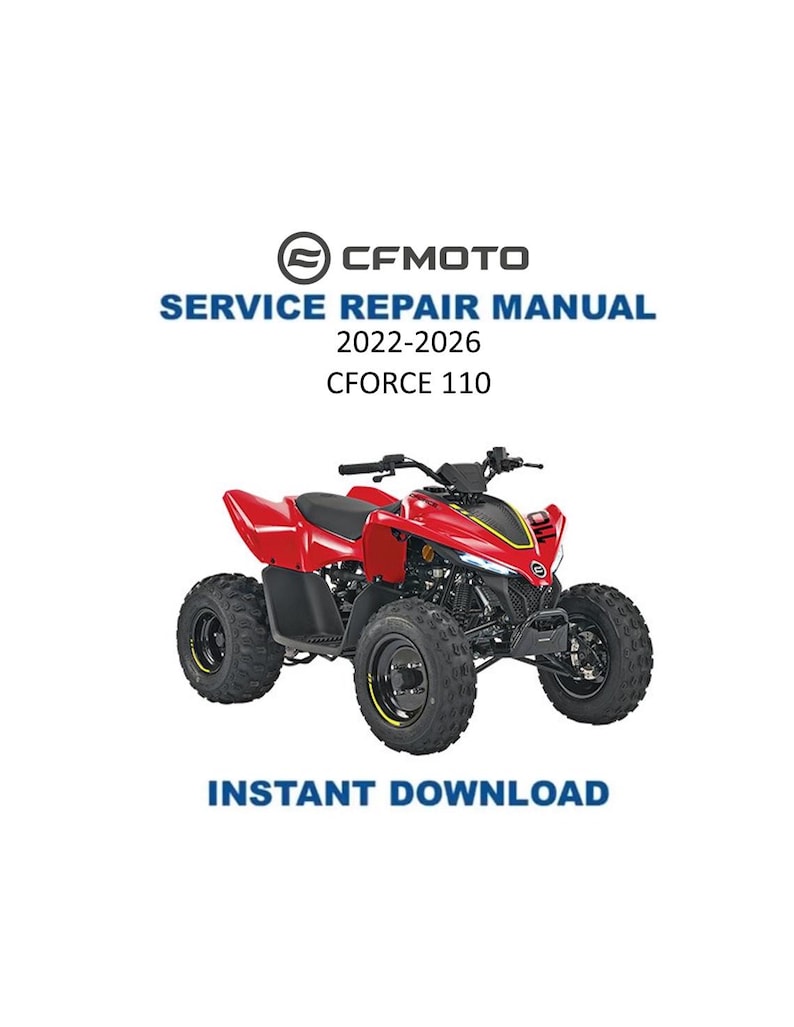 CFMOTO CFORCE 110 Service Repair Manual PDF service repair manual cover
