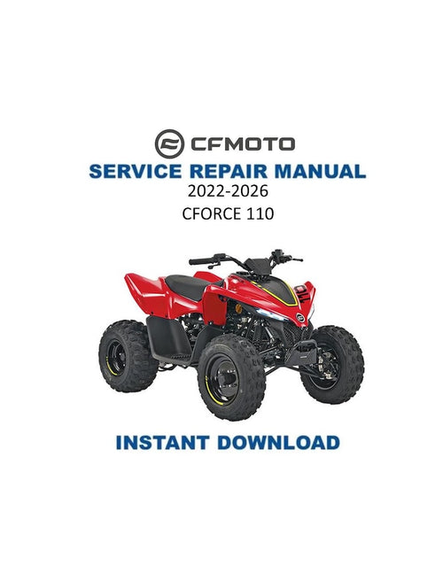 CFMOTO CFORCE 110 Service Repair Manual PDF service repair manual cover
