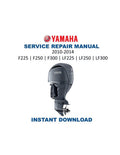Yamaha F225 F250 F300 Service Manual PDF service repair manual cover