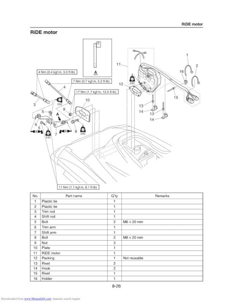 Yamaha WaveRunner VXS VXR VX1800 Service Manual service manual preview page 10