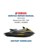 Yamaha WaveRunner VXS VXR VX1800 Service Manual PDF service repair manual cover