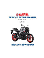 Yamaha MT03 FZ03 Service Manual PDF service repair manual cover