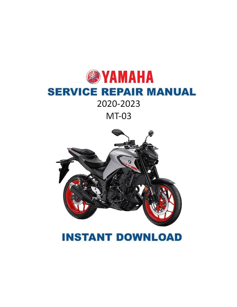 Yamaha MT03 FZ03 Service Manual PDF service repair manual cover