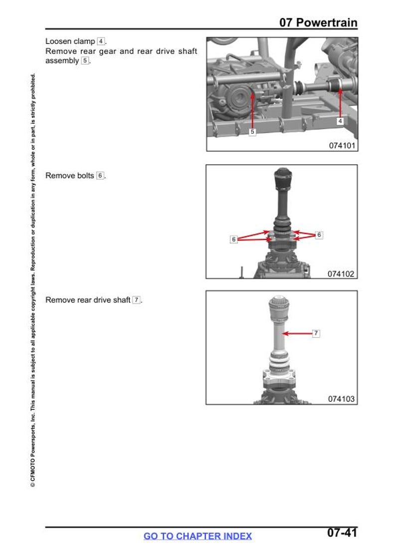CFMOTO UFORCE 600 Service Repair Manual service manual preview page 9