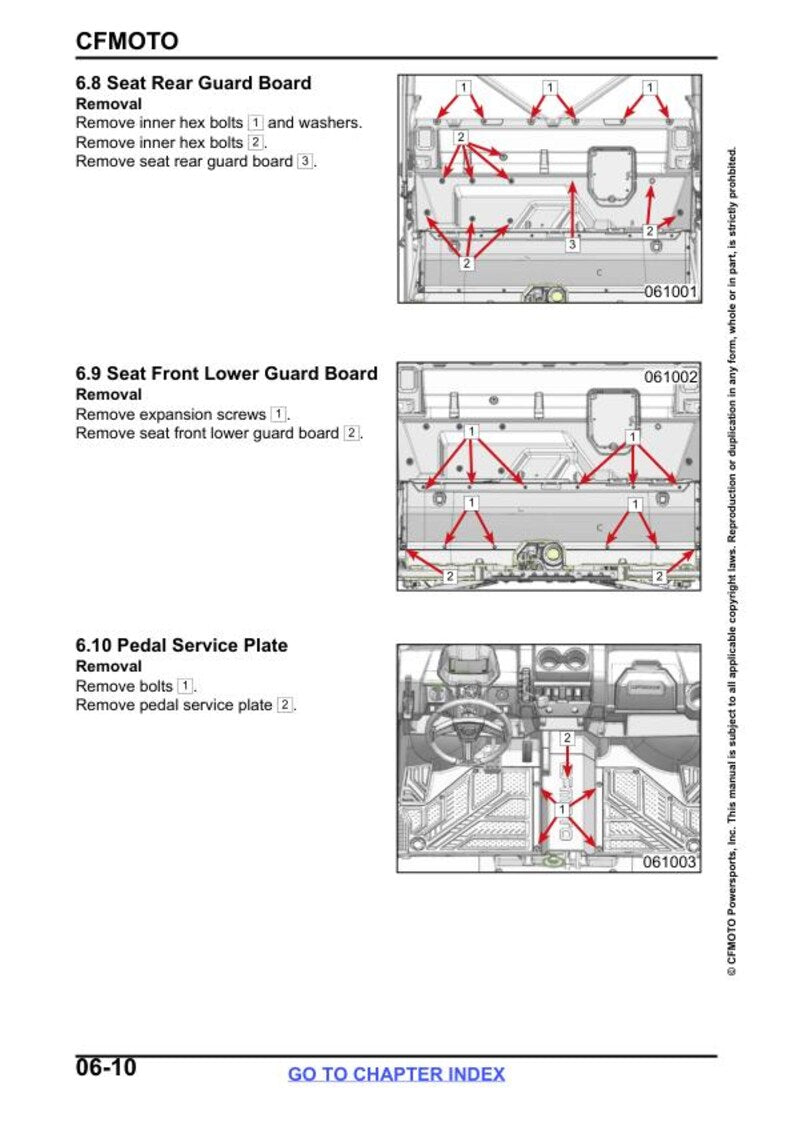 CFMOTO UFORCE 600 Service Repair Manual service manual preview page 8